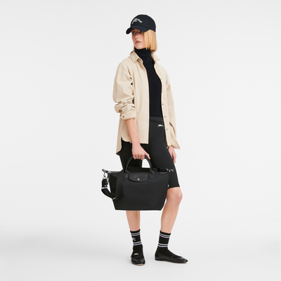 Sac &agrave; main L Le Pliage Energy , Toile recycl&eacute;e - Noir