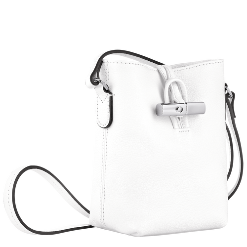 Le Roseau XS Crossbody bag , White - Leather - View 3 of  5