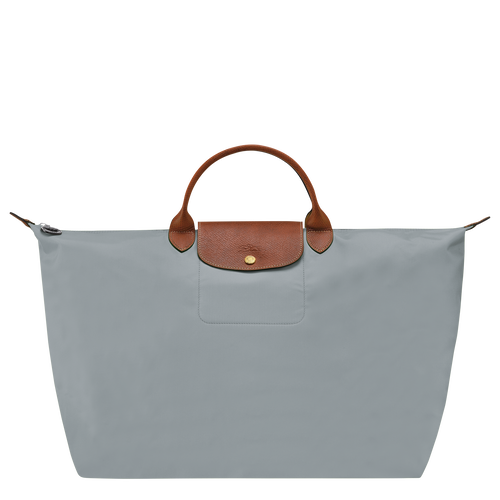 Reisetasche S Le Pliage Original , Recyceltes Canvas - Stahl - Ansicht 1 von 7