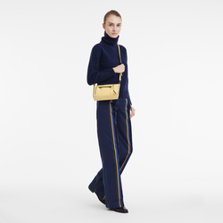 Umhängetasche S Longchamp 3D , Leder - Weizengelb