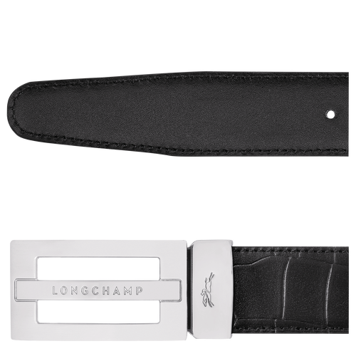 Delta Box Men's belt , Black - Leather - View 4 of 5