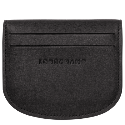 Le Pliage Xtra Card holder , Black - Leather