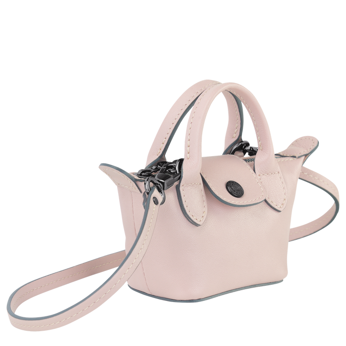 Le Pliage Cuir Crossbody bag XS, Pale pink