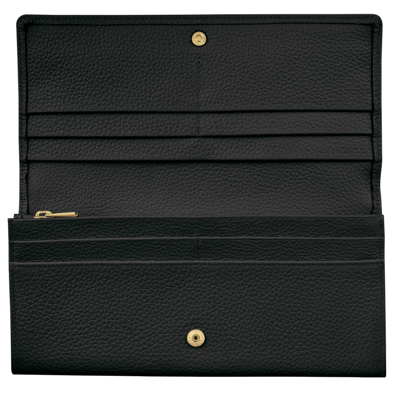 Le Foulonné Continental wallet , Black - Leather  - View 3 of  4