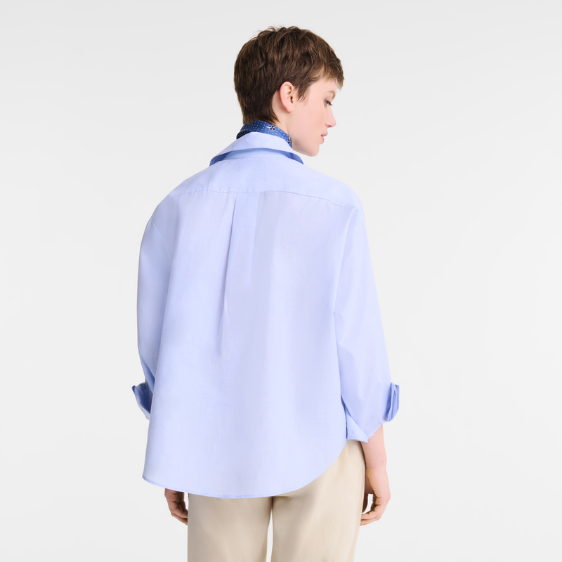 Shirt , Sky Blue - Chambray  - View 3 of  5