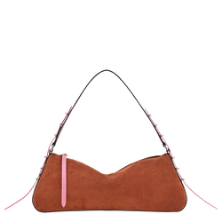 Re-Play S Shoulder bag , Mocha - Leather