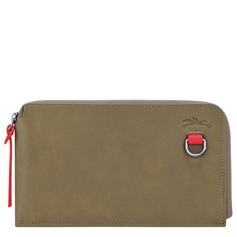Longchamp Pocket Pouch , Olive - Leather  - View 1 of  2