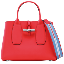 Roseau M トップハンドルバッグ , レッド - レザー