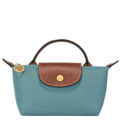 Le Pliage Original Pouch with handle , Eucalyptus - Recycled canvas