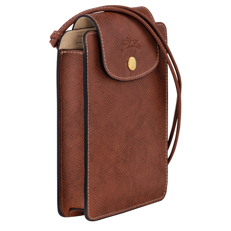 Épure XS Crossbody bag , Brown - Leather  - View 3 of  4