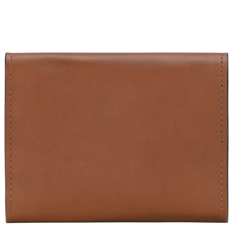 &Eacute;pure Compact wallet , Cognac - Leather  - View 2 of  3