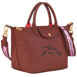 Le Pliage Xtra XS Handbag Mahogany - Leather (L1500HDA204