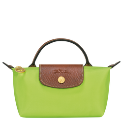 Le Pliage 原創系列 附提把的小袋子 , 綠色 - 再生帆布