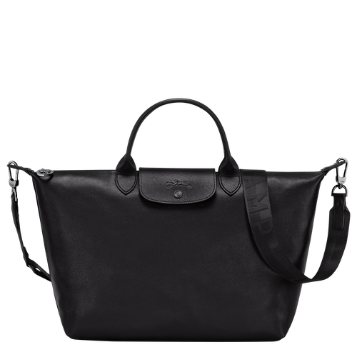 Le Pliage Xtra L Handbag , Black - Leather - View 1 of  6