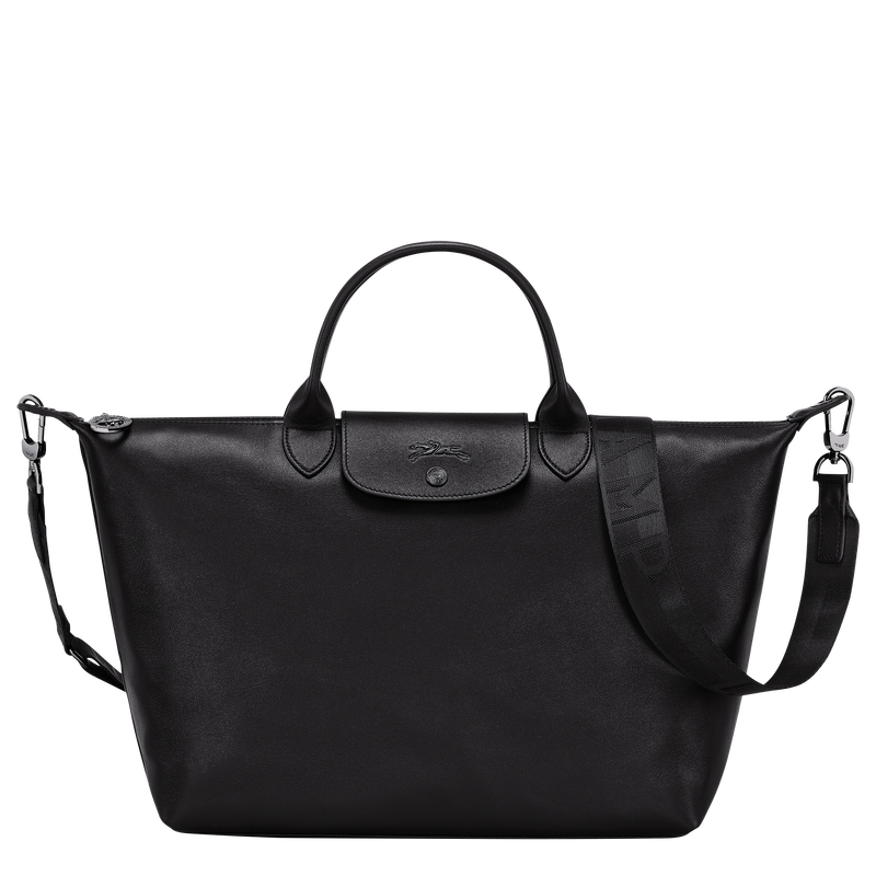 Le Pliage Xtra L Handbag , Black - Leather  - View 1 of  6