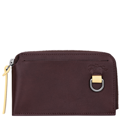 Karten-Etui Longchamp Pocket , Leder - Mokka