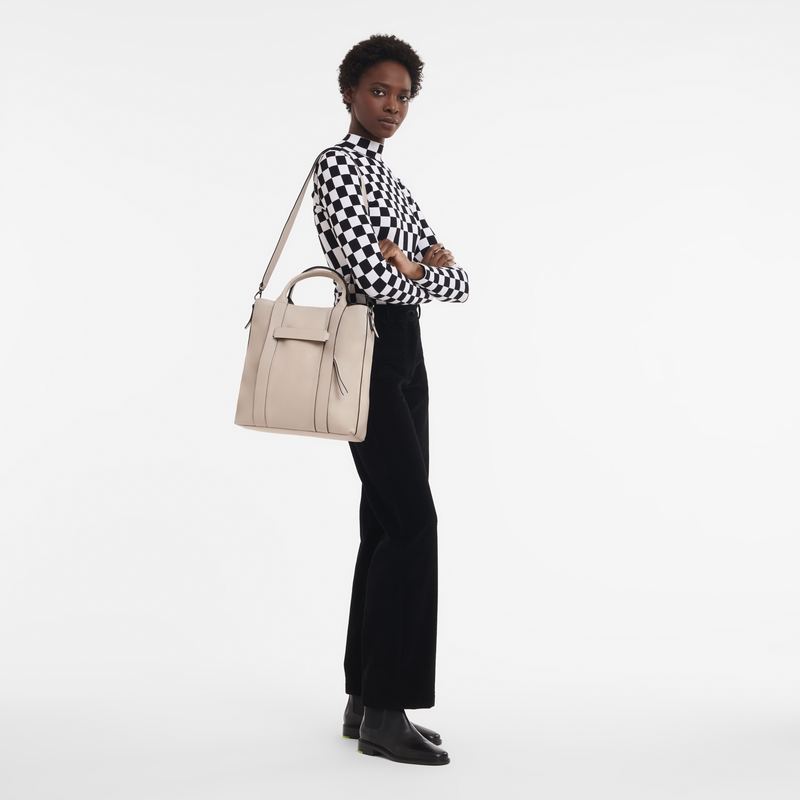 Longchamp 3D 肩揹袋 L , 土褐色 - 皮革  - 查看 2 5