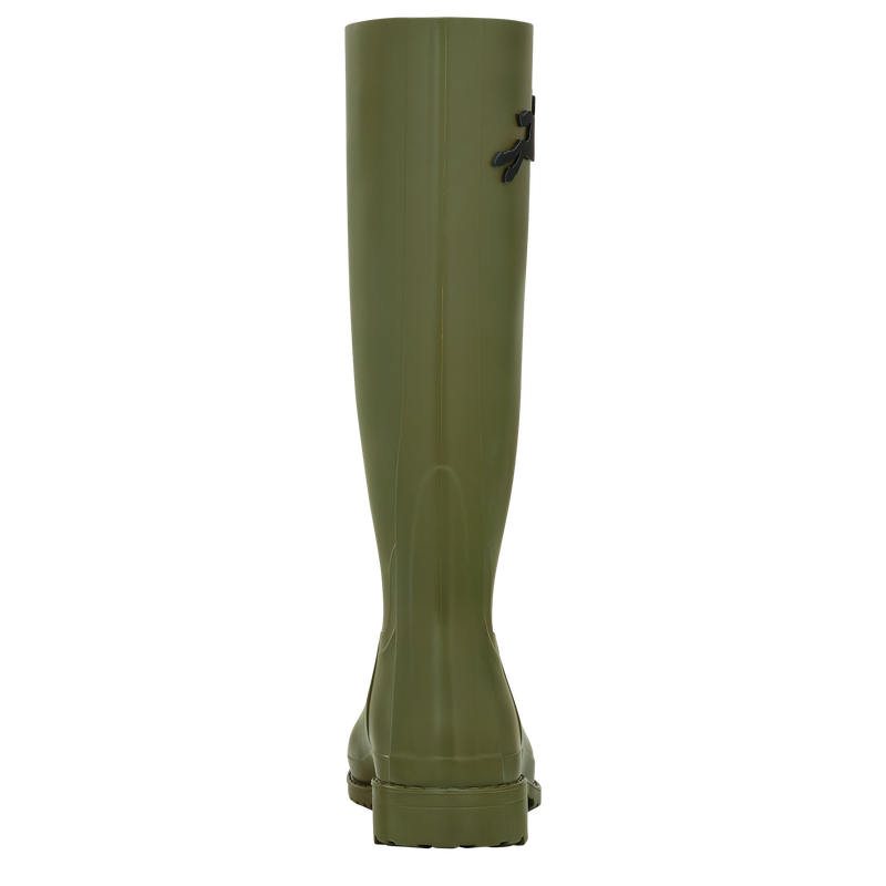 Cheval Longchamp Flat boots , Khaki - PVC  - View 3 of 4