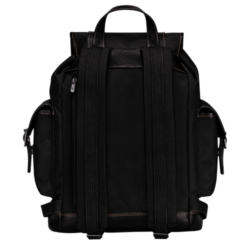 Rucksack Boxford , Recyceltes Canvas - Schwarz - Ansicht 4 von 4