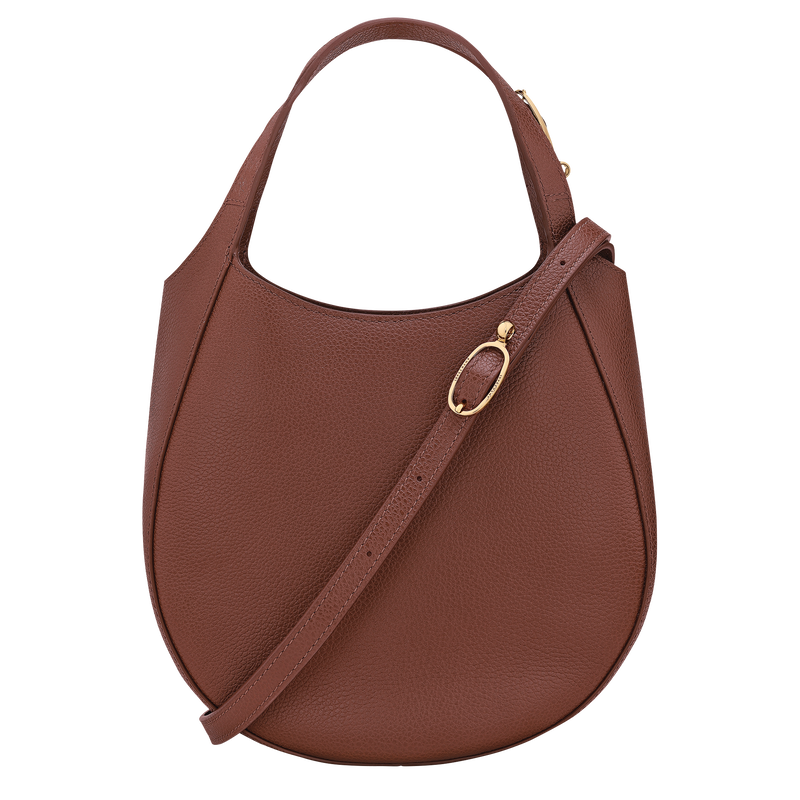 Borsa con manico S Le Foulonn&eacute; , Pelle - Caffe  - View 4 of  7