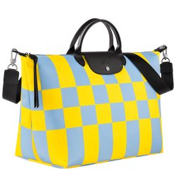 Le Pliage Collection Travel bag S, Sky Blue/Yellow