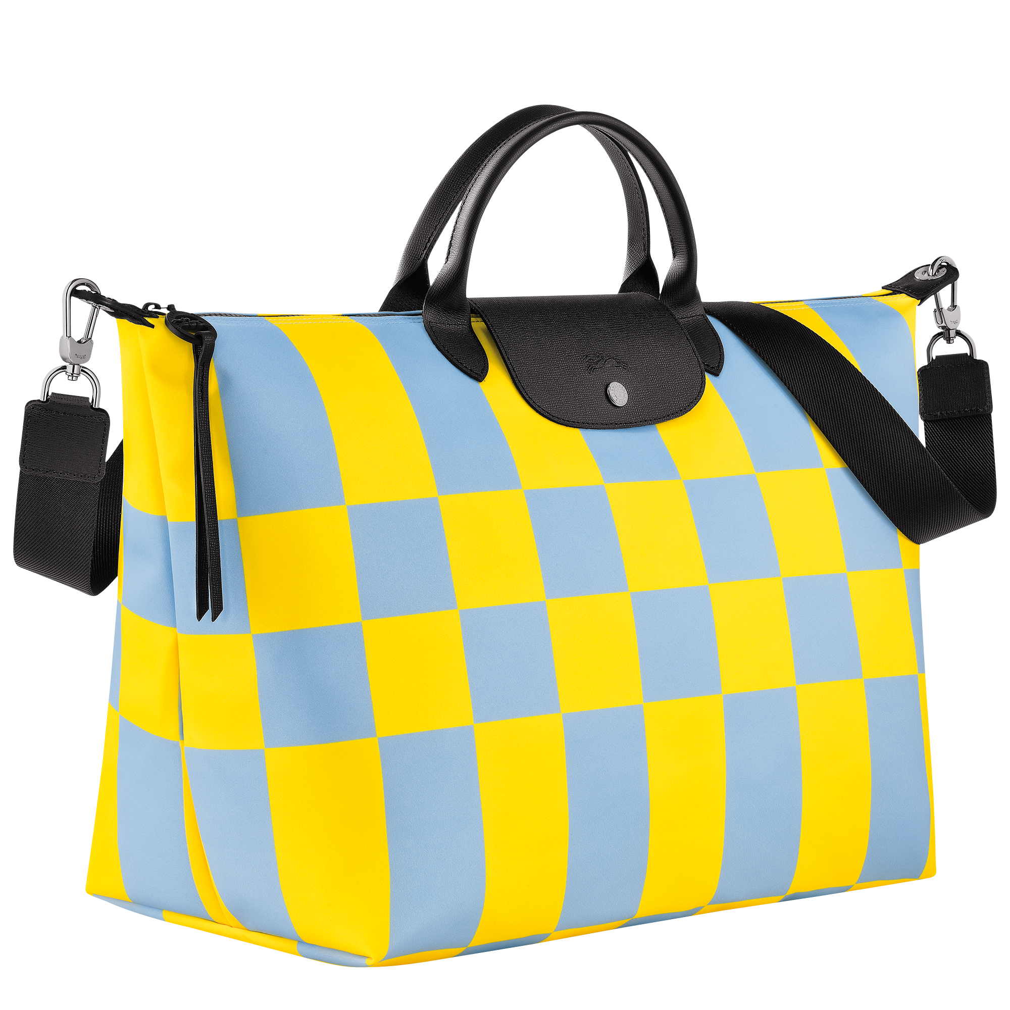 Le Pliage Collection Travel bag S, Sky Blue/Yellow