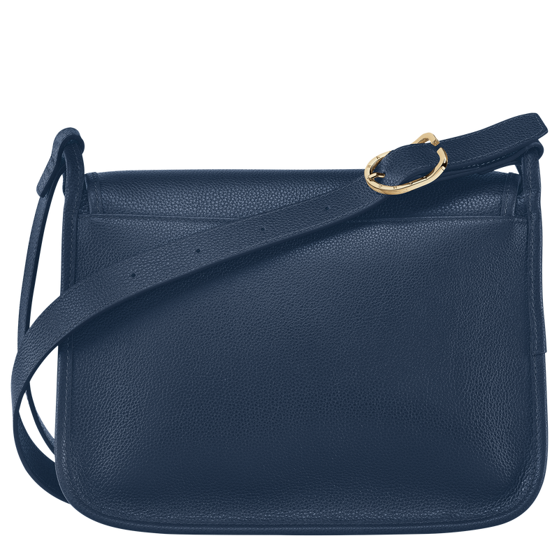 Le Foulonné M Crossbody bag , Navy - Leather  - View 4 of 5