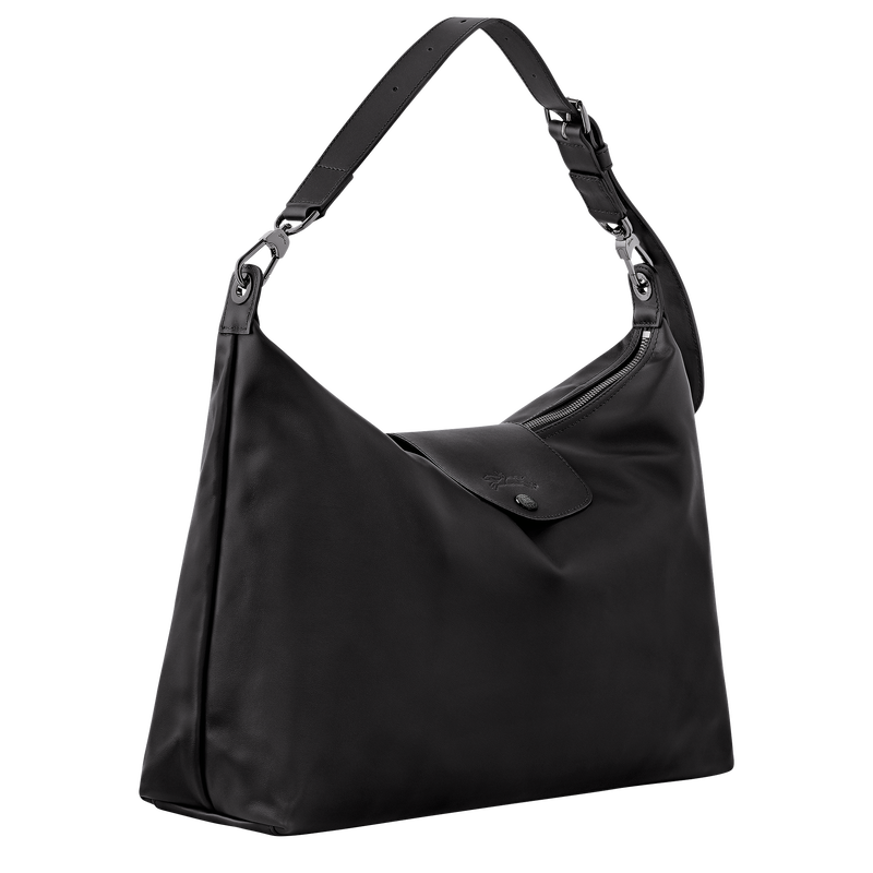 Mala hobo XL Le Pliage Xtra , Pele - Preto  - Vista 3 de  7