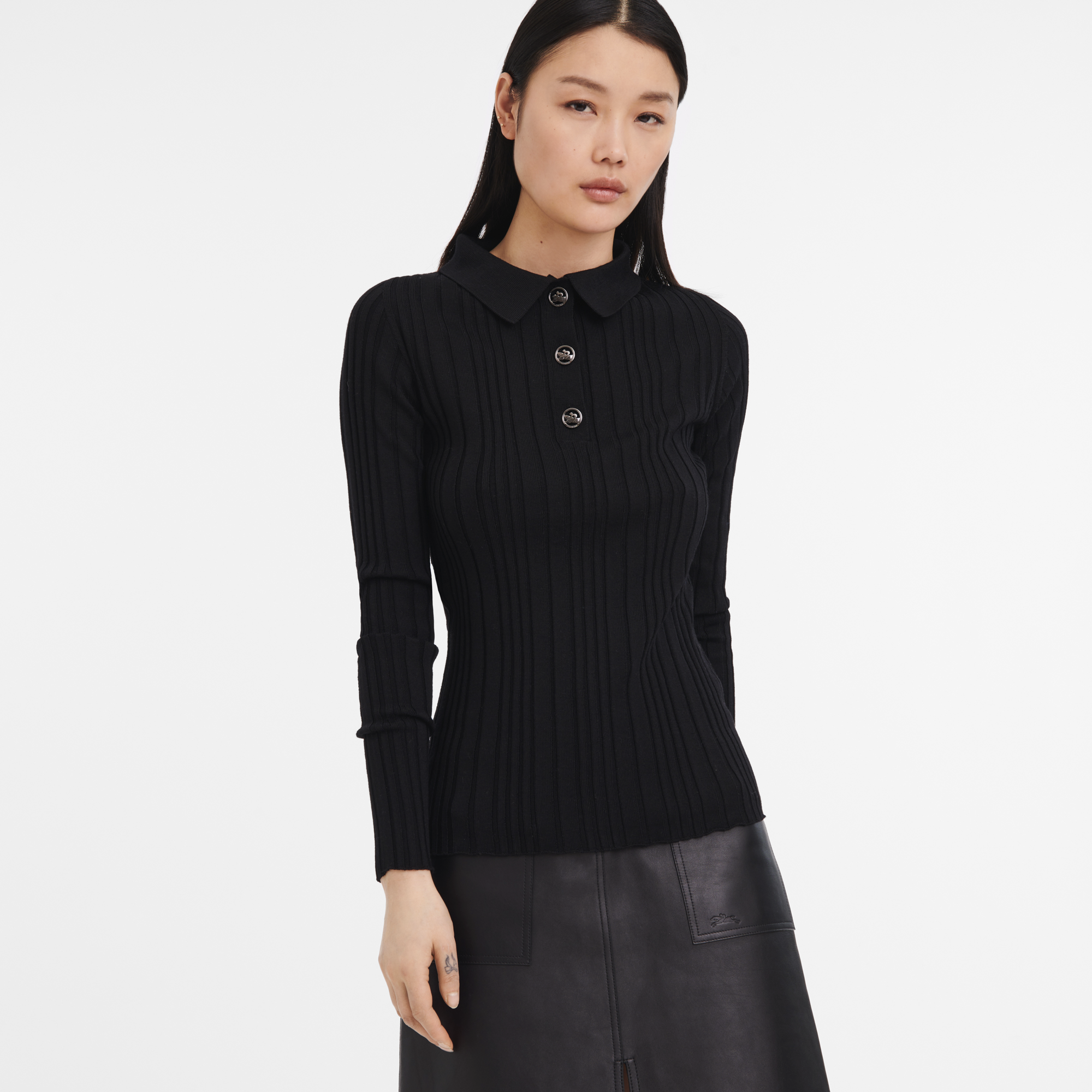 Polo best sale zonder knopen