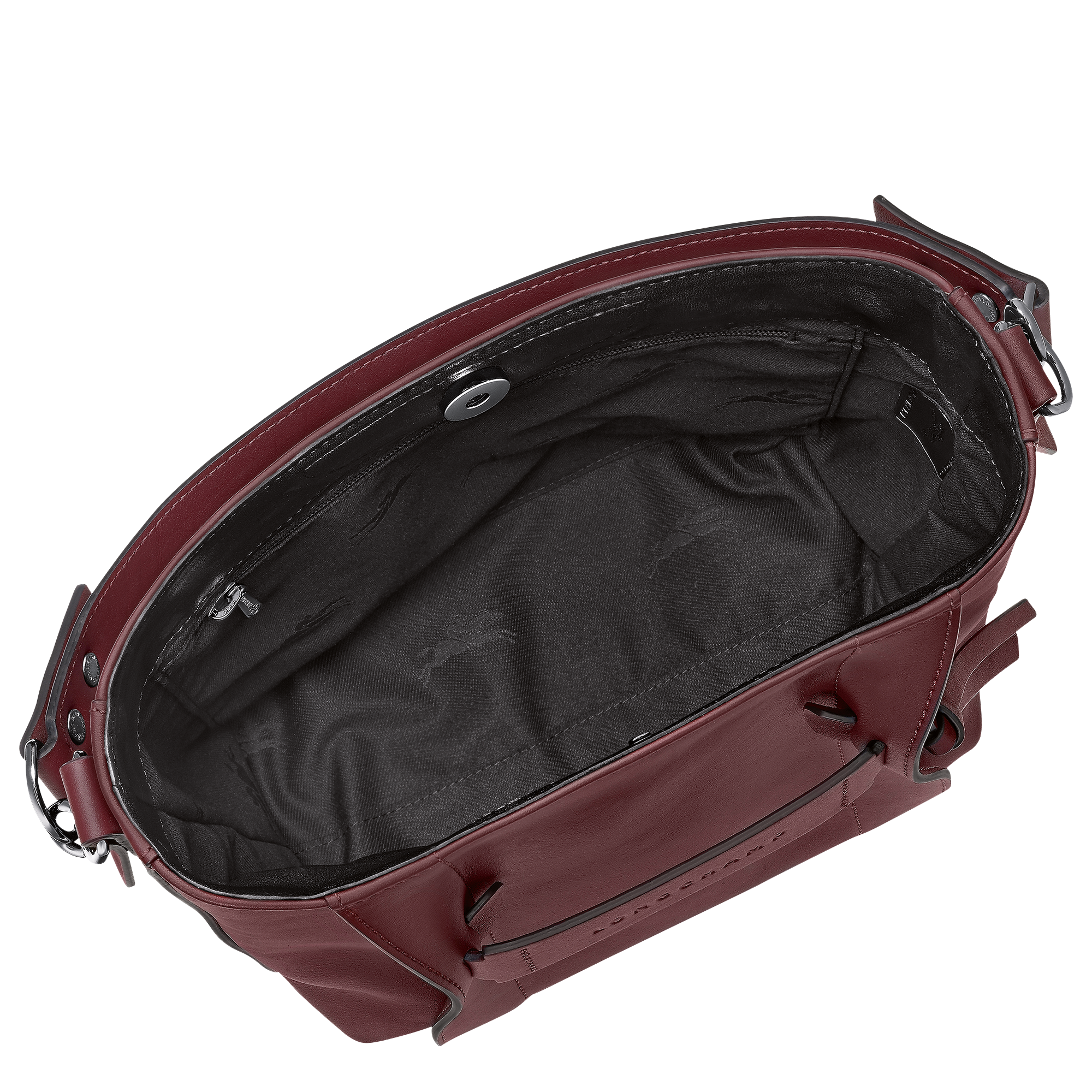 Longchamp 3D 斜背袋 S, 酒紅色