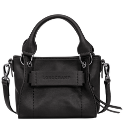 Sac à main XS Longchamp 3D , Cuir - Noir