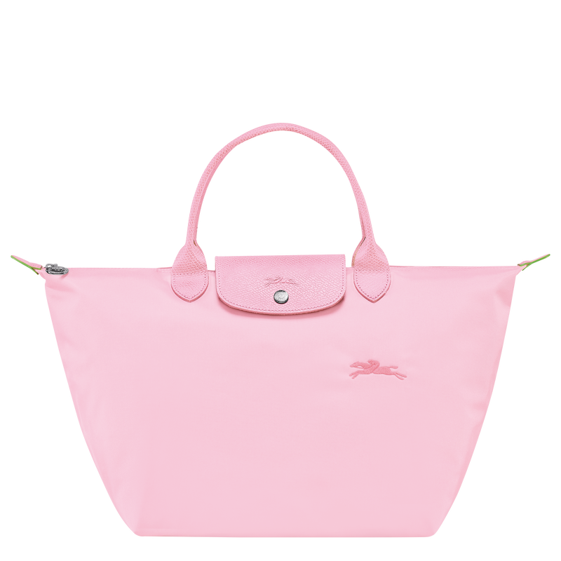 Le Pliage Green M Handbag , Pink - Recycled canvas  - View 1 of  5