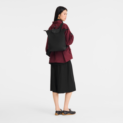 Le Pliage One M バックパック , ブラック - リサイクルキャンバス