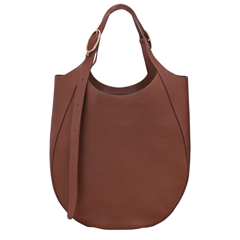 Shopping bag XL Le Foulonn&eacute; , Pelle - Caffe  - View 4 of  6