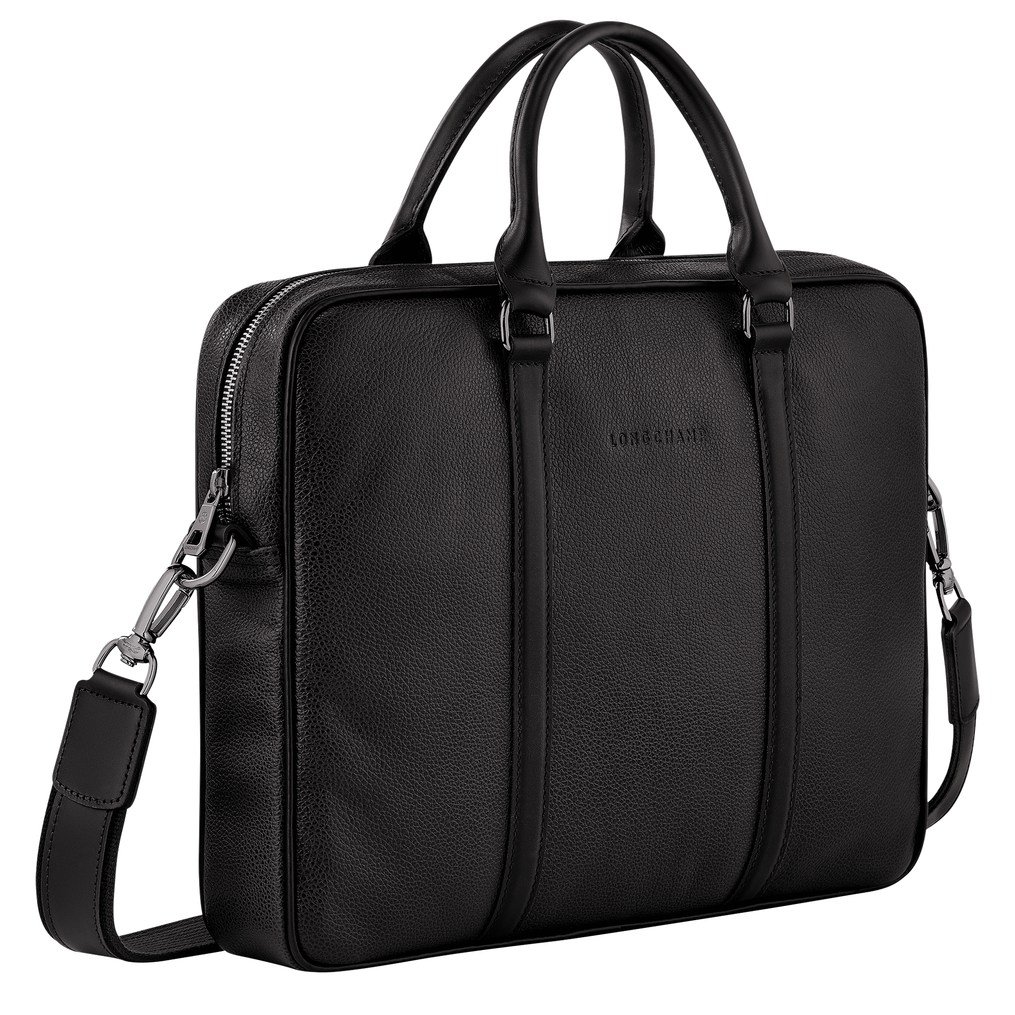 Briefcase XS, Black - View 3 of
5 - zoom in Le Foulonné Briefcase XS, Black