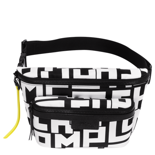 Sac banane L, Noir/Blanc Vue 1 de Sac banane L, Noir/Blanc, hi-res