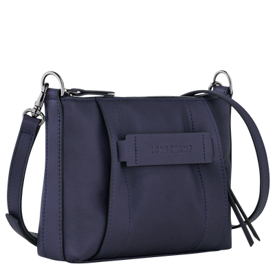 Longchamp 3D 斜背袋 S, 藍莓色