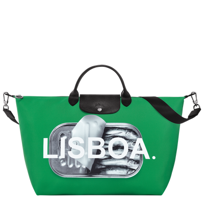 Saco de viagem L Le Pliage Du Monde , Lona - Verde
