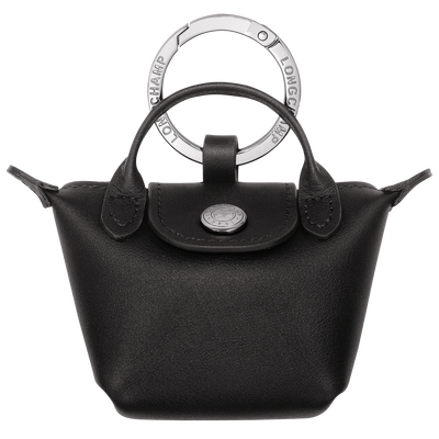 Le Pliage Xtra Key ring , Black - Leather