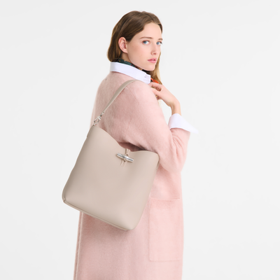 Sac port&eacute; &eacute;paule M Le Roseau , Cuir - Papier