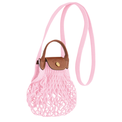 Le Pliage Filet 斜揹袋 XS , 粉紅色 - 帆布 - 查看 3 4