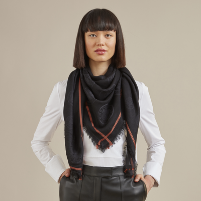 La Médaille Longchamp Schal, Schwarz