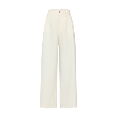 Pantalon , Cr&ecirc;pe - Ivoire