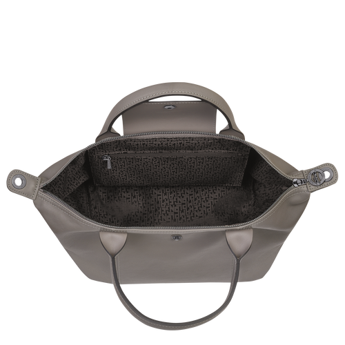 Le Pliage Cuir Top handle bag S, Turtledove