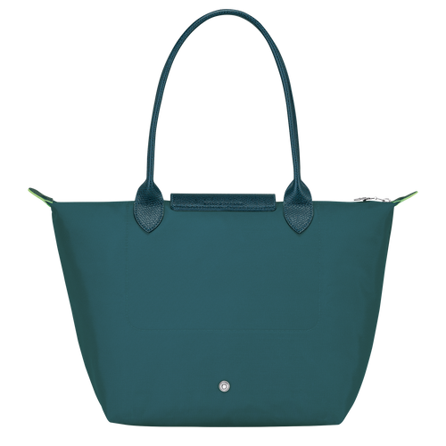 Le Pliage Green M Tote bag Peacock Recycled canvas Longchamp CA