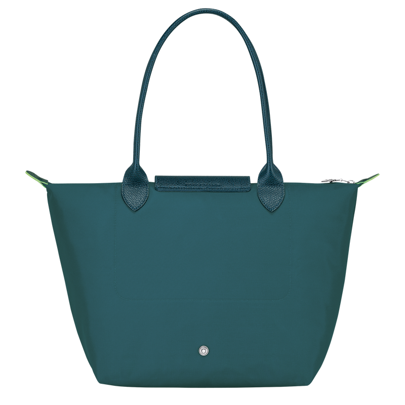 Shopper M Le Pliage Green Recyceltes Canvas Pfauenblau Longchamp DE