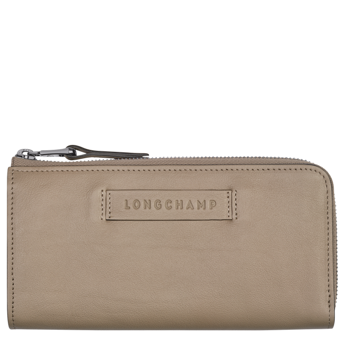 Longchamp 3D Portefeuille long zippé, Vison