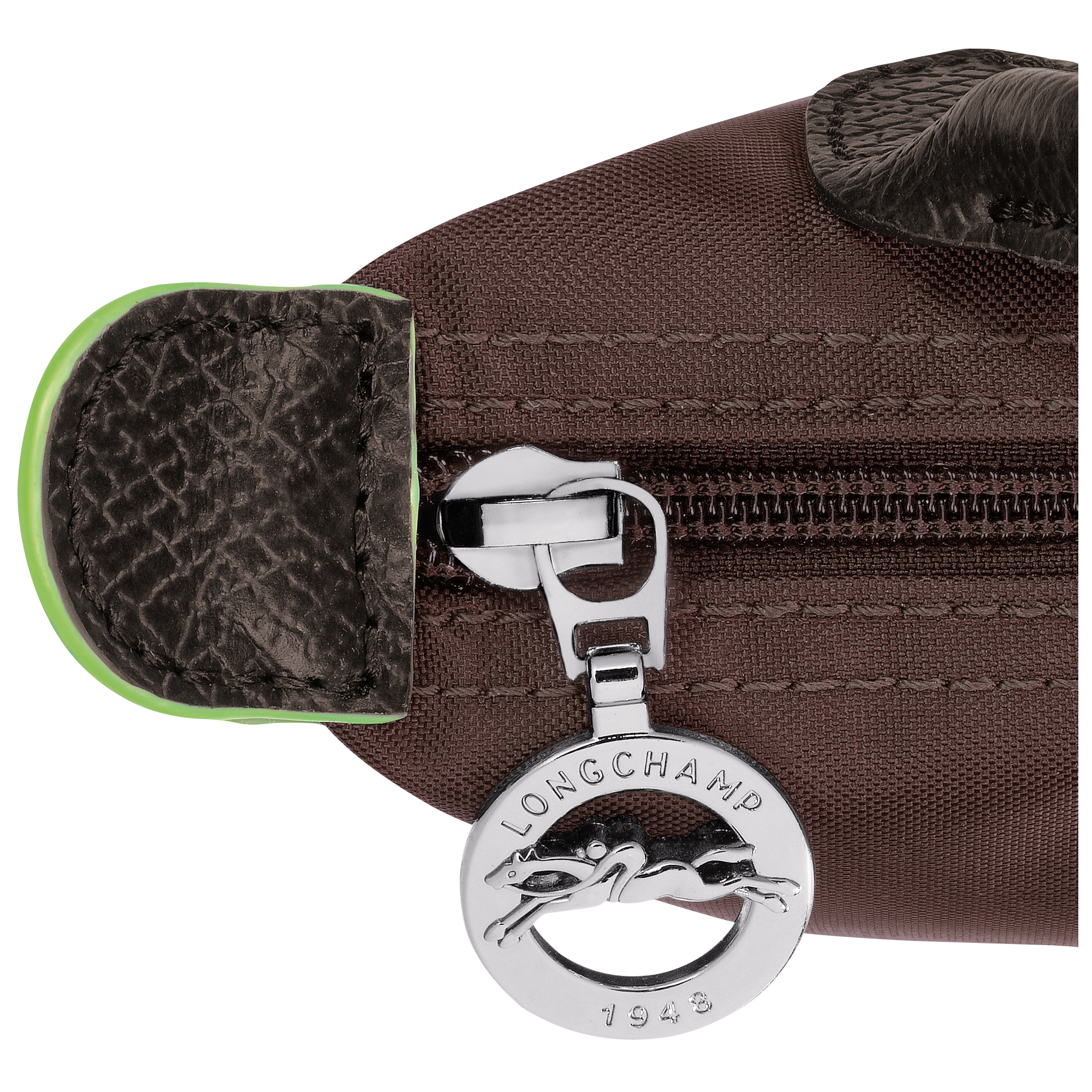 Pouch with handle, Mocha - View 5 of
5 - zoom in Le Pliage Green Pouch with handle, Mocha