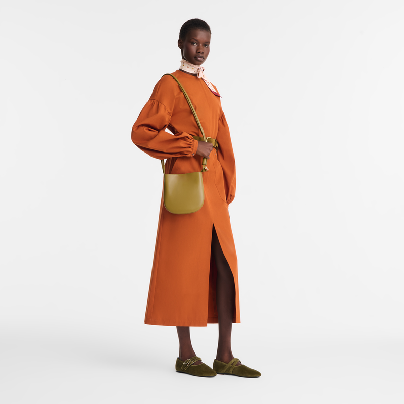 Le Roseau S Crossbody bag , Olive - Leather  - View 2 of  2