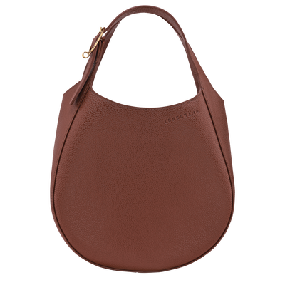 Le Foulonné S Handbag , Coffee - Leather